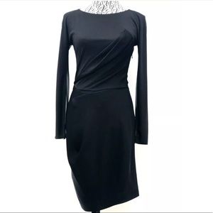 $448 MAXAZRIA Black  Back Long Sleeve Dress Size 2
